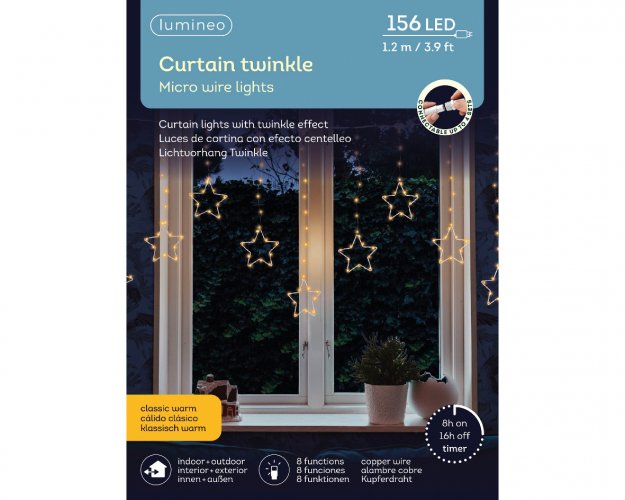 Гирлянда Звездочки LUMINEO micro-led copper/classic warm L.120cm x W.120cm x H.60cm