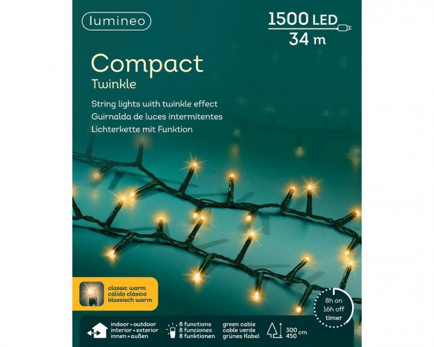 Гирлянда светодиодная COMPACT LUMINEO 3400cm 1500led