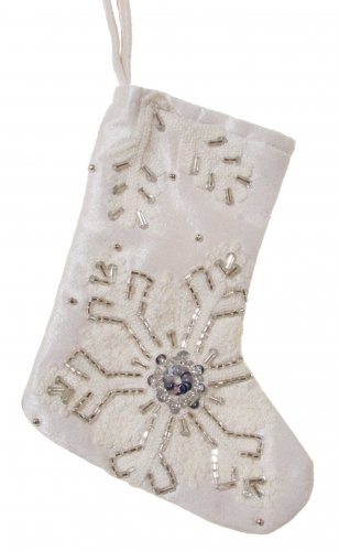 Ёлочное украшение SHISHI Рождественский носок 16см
