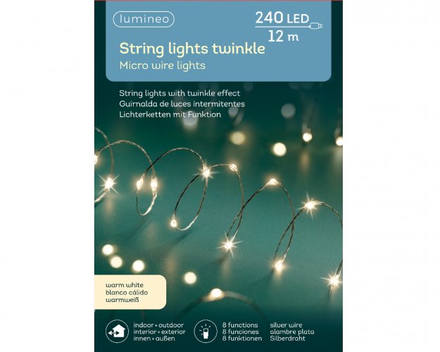 Гирлянда светодиодная String lights LUMINEO 12 м