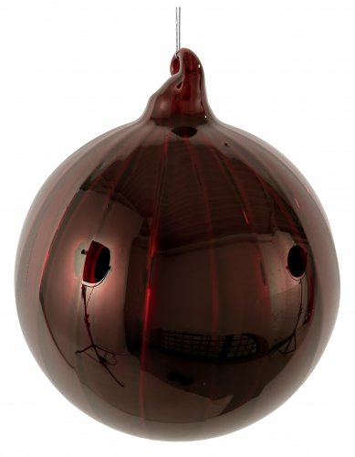 Елочная игрушка SHISHI Шар 10см бордовый