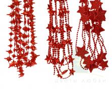 Гирлянда декоративная DECORIS 270 см Красные звезды