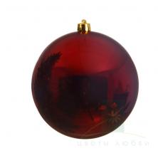 Ёлочный шар DECORIS 14 см Oxblood