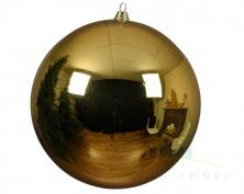 Елочный шар DECORIS 25 см Light Gold