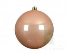 Елочный шар DECORIS 14 см Peach Pearl