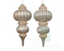 Елочное украшение Decoris 25см pearl