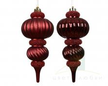 Елочное украшение Decoris 25см  oxblood