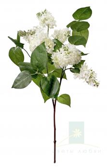 Белая ветка сирени SHISHI 63 см