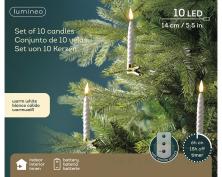Набор светодиодных свечей LUMINEO 10 шт 14 см