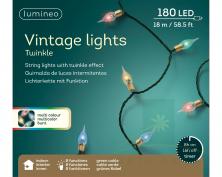 Гирлянда LUMINEO Винтажная 1800см 180 LED green/multi