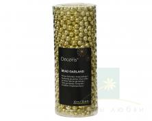 Гирлянда декоративная DECORIS Бусы 10м light gold