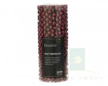 Гирлянда декоративная DECORIS Бусы 10м oxblood