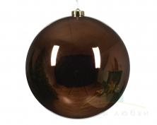 Ёлочный шар DECORIS 20 см Espresso