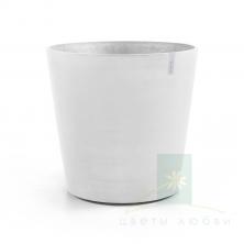 Кашпо Ecopots AMSTERDAM белое с колесами