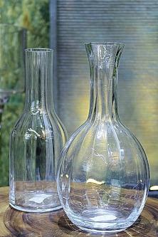 Бутылка декоративная стеклянная