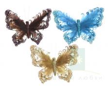 Бабочки декоративные на клипсе