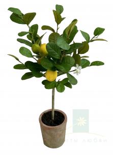 Искусственное лимонное дерево в кашпо 60 см